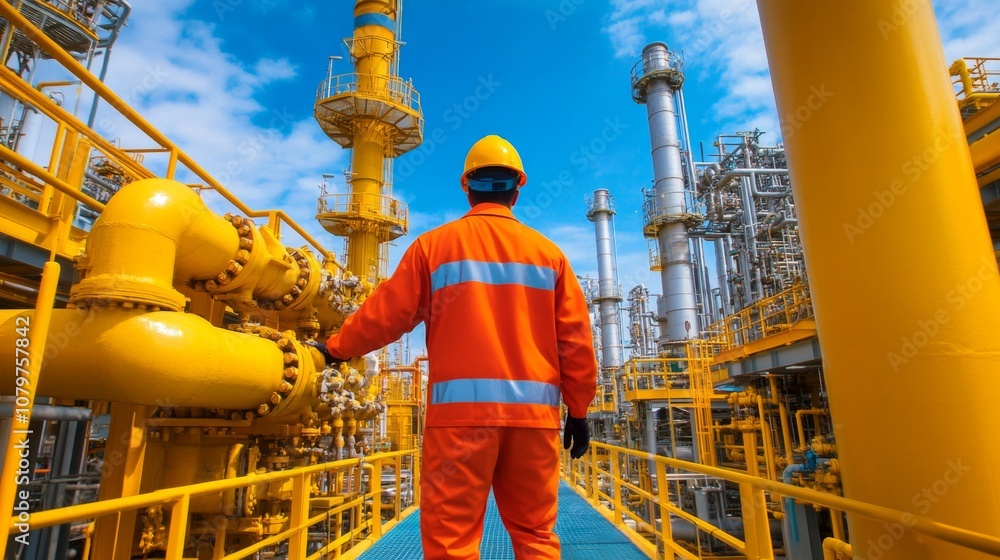 Fototapeta premium Financial Analyst Presenting Gas and Hydro Energy Stock Performance to Investors