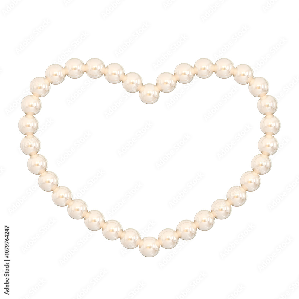 3D Pearl Frame with Elegant Decorative Design 3D Pearl Frame with Elegant Decorative Design