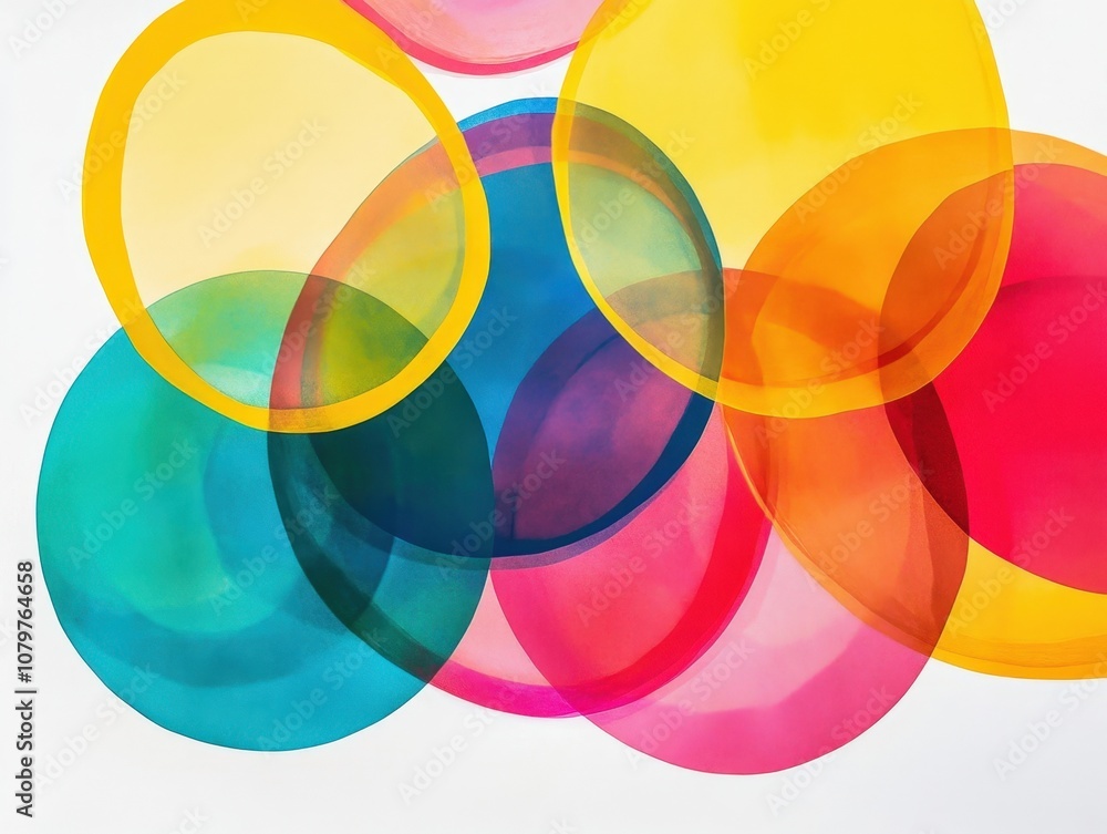 Vibrant abstract shapes and colors Vibrant abstract shapes and colors