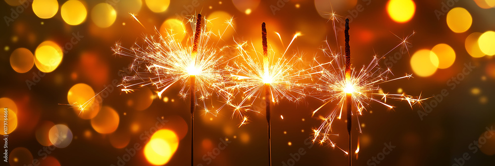 Fototapeta premium A burning sparkler