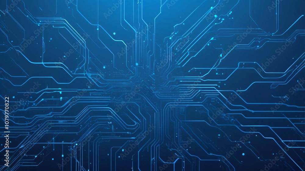 Futuristic vector illustration of a blue circuit board with intricate digital tech elements. Computer motherboard with a chip, processor, and semiconductor. Digital vector illustration Futuristic vector illustration of a blue circuit board with intricate digital tech elements. Computer motherboard with a chip, processor, and semiconductor. Digital vector illustration