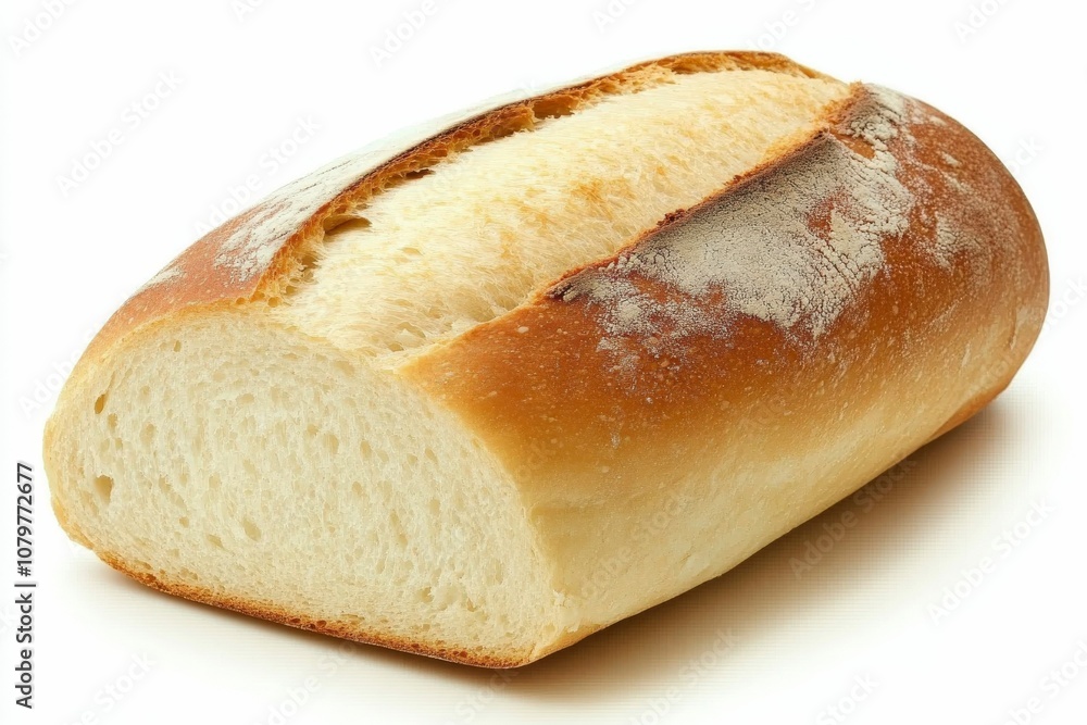 Freshly Baked Bread Loaf with Golden Crust Freshly Baked Bread Loaf with Golden Crust