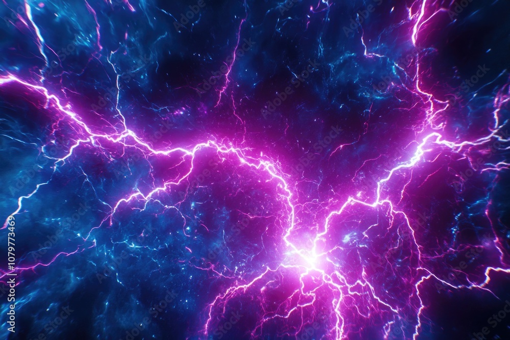 Lightning bolt on black background Lightning bolt on black background