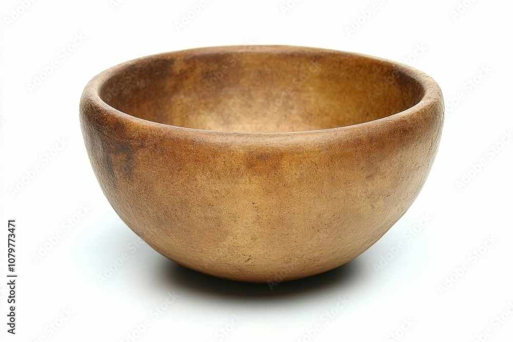Rustic Wooden Bowl with Smooth Finish Rustic Wooden Bowl with Smooth Finish