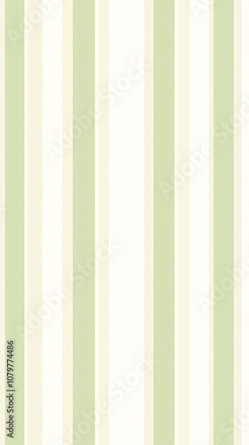 Elegant Vertical Stripe Pattern in Soft Pastel Green and White