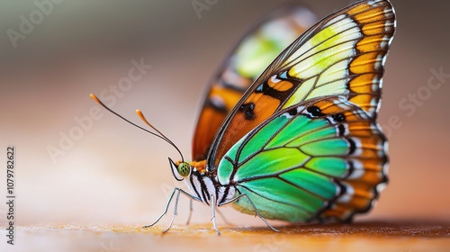Stunning butterfly captivates viewers with vibrant colors and intricate patterns