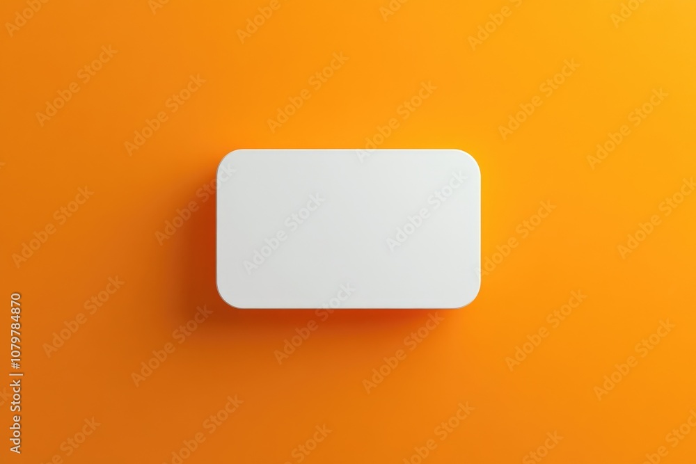 White box on orange background White box on orange background
