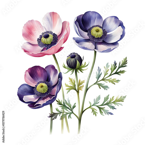 illustration of poppies