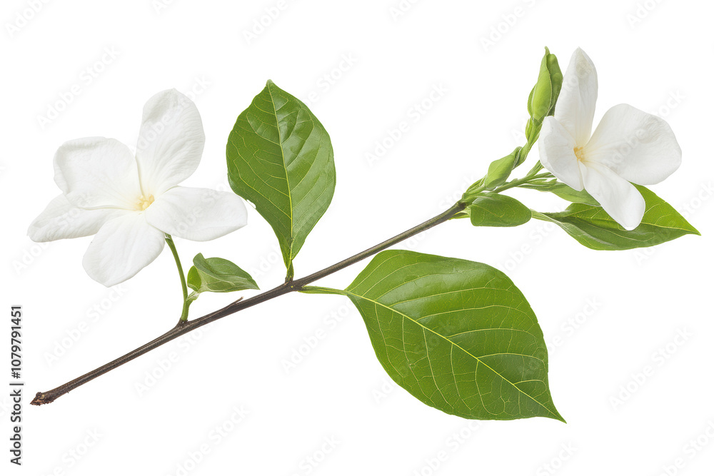 Obraz premium Jasmin Flower with the leaf