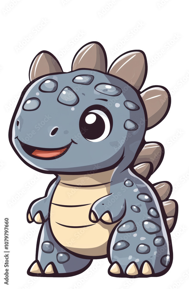 Fototapeta premium A super cute baby Ankylosaurus