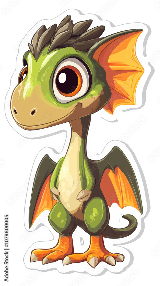 Fototapeta premium A super cute baby Pterodactyl
