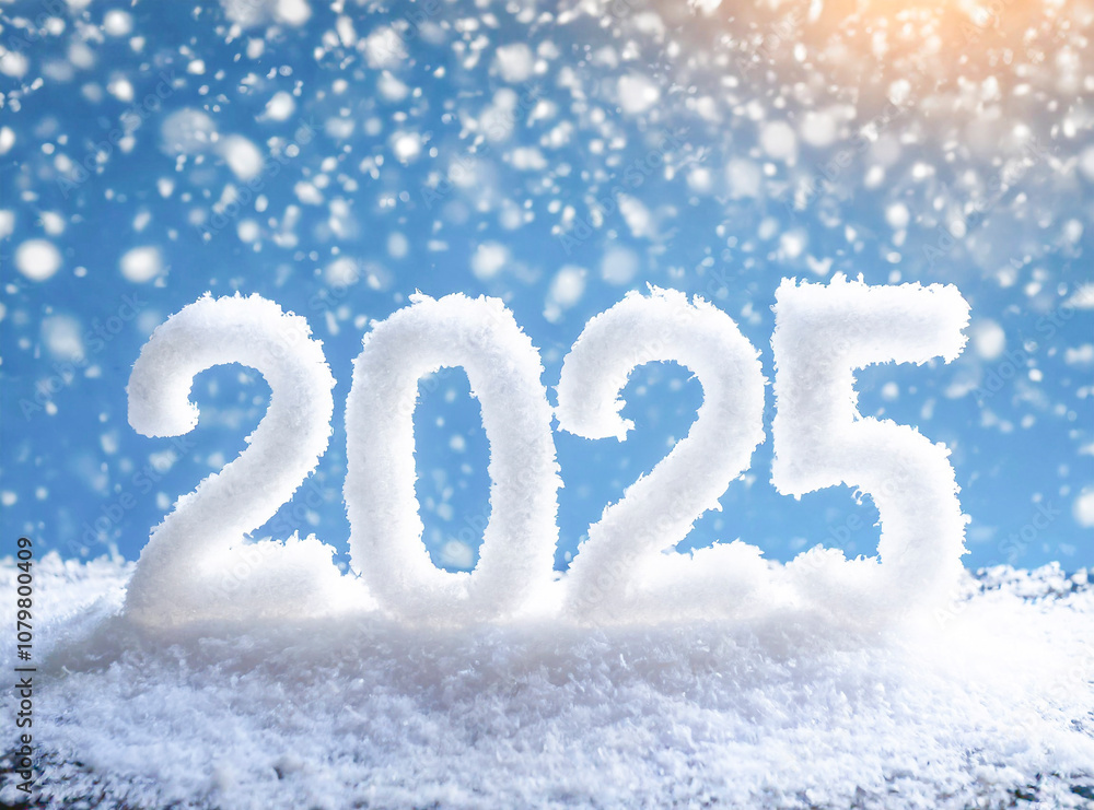 2025년 글자와 배경 이미지 2025년 글자와 배경 이미지