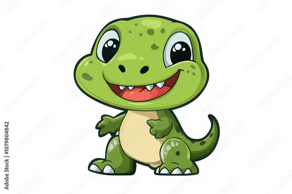 Fototapeta premium A super cute baby T-Rex