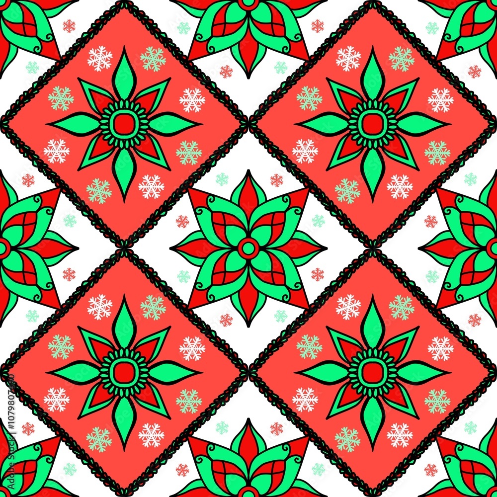 seamless pattern, red mandara background (50) seamless pattern, red mandara background (50)
