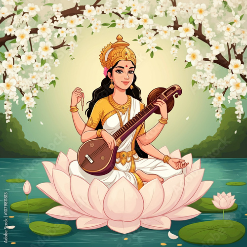 A serene image of Goddess S...