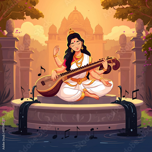 A serene portrayal of Godde...