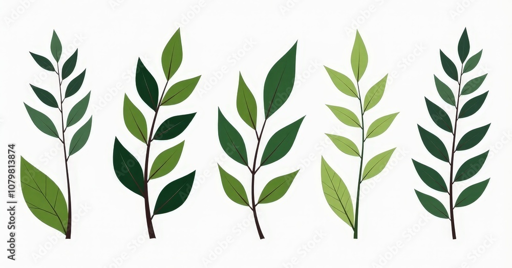 Eco Friendly Leaf Collection Graphic Elements for Natural Cosmetics Eco Friendly Leaf Collection Graphic Elements for Natural Cosmetics