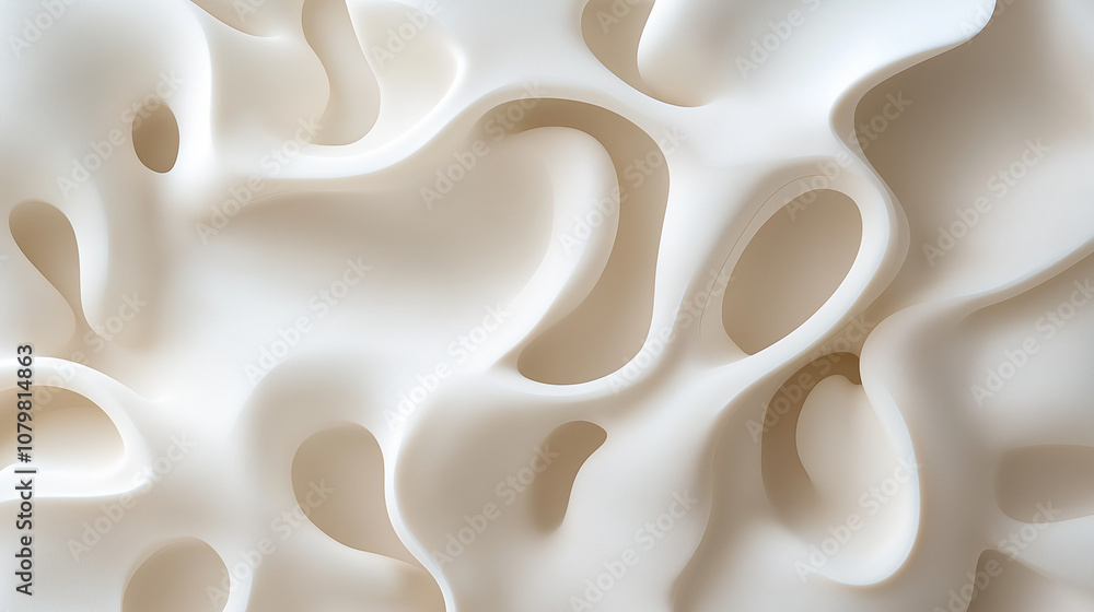 Creamy abstract curves in soft smooth texture Creamy abstract curves in soft smooth texture