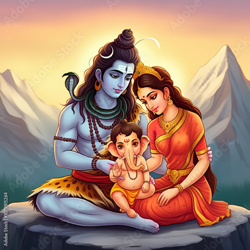 Lord Shiva, Goddess Parvati...