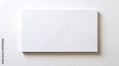 Art event blank canvas display gallery wall artwork showcase minimalist environment close-up view creative potential photo