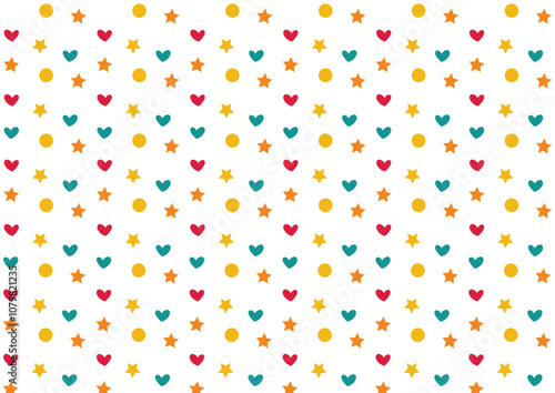Wallpaper Mural Cute Valentine Romantic Seamless Pattern   Torontodigital.ca