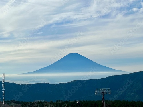 箱根大涌谷の富士山2