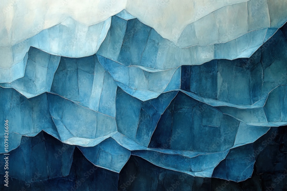 Obraz premium Abstract Mountainous Landscape