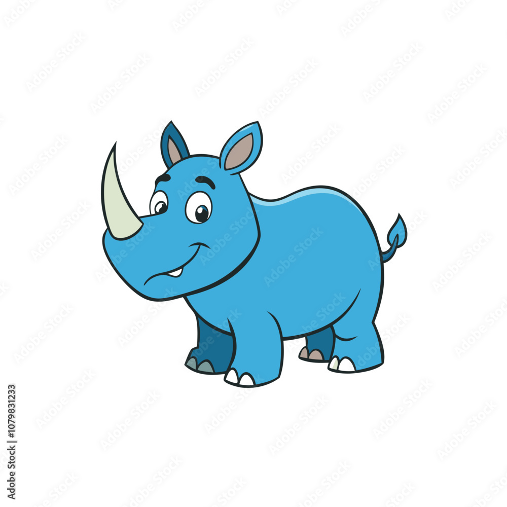 Rhino cartoon vector Rhino cartoon vector
