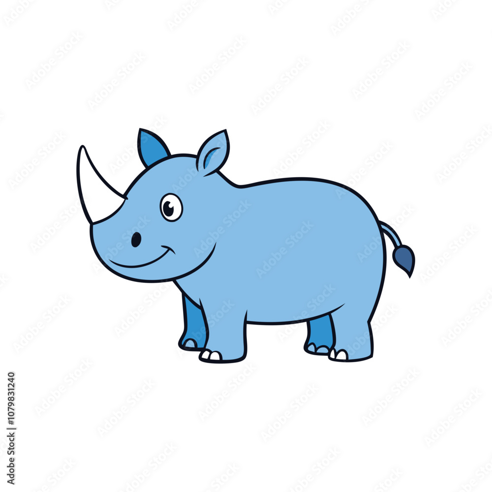 Rhino cartoon vector Rhino cartoon vector