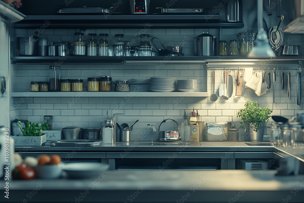 Preparing culinary creations restaurant kitchen photo modern environment close-up kitchenware and ingredients Preparing culinary creations restaurant kitchen photo modern environment close-up kitchenware and ingredients