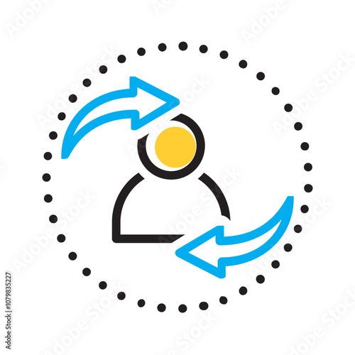 Vector multicolor icon for Refer