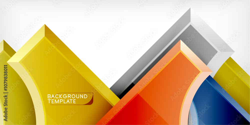 Arrow with round elements. Color geometric shapes background. Vector Illustration For Wallpaper, Banner, Background, Card, Book Illustration, landing page Arrow with round elements. Color geometric shapes background. Vector Illustration For Wallpaper, Banner, Background, Card, Book Illustration, landing page
