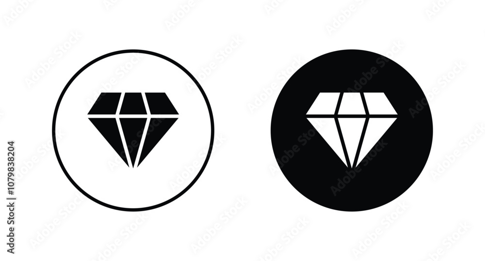 Diamond icon set vector Diamond icon set vector