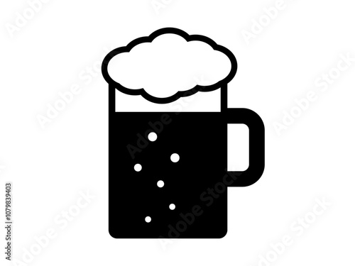 ビールのアイコン（シルエット）