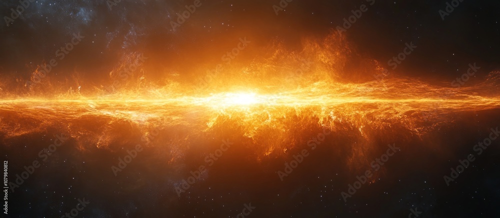 Obraz premium Fiery Cosmic Event