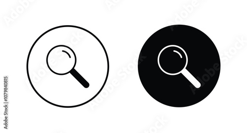 Search icon vector, Magnifying glass icon vector