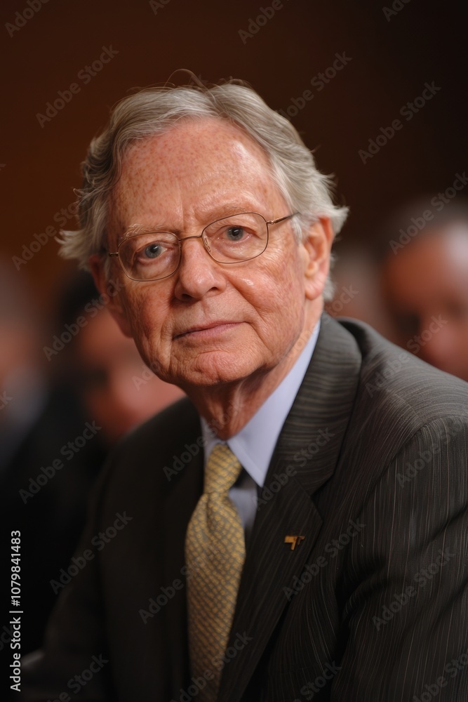 A senator speaks about a new policy shift in defense spending, focusing on modernizing the military. The policy aims to improve security, Generative AI A senator speaks about a new policy shift in defense spending, focusing on modernizing the military. The policy aims to improve security, Generative AI