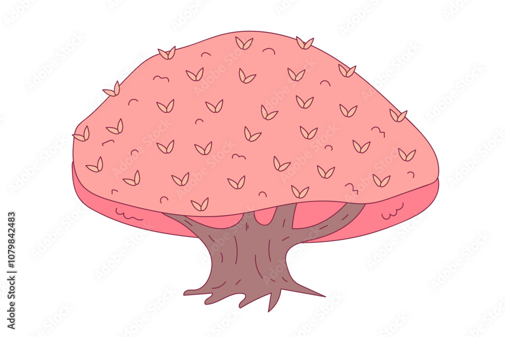 cartoon tree isolated on white illustration cartoon tree isolated on white illustration