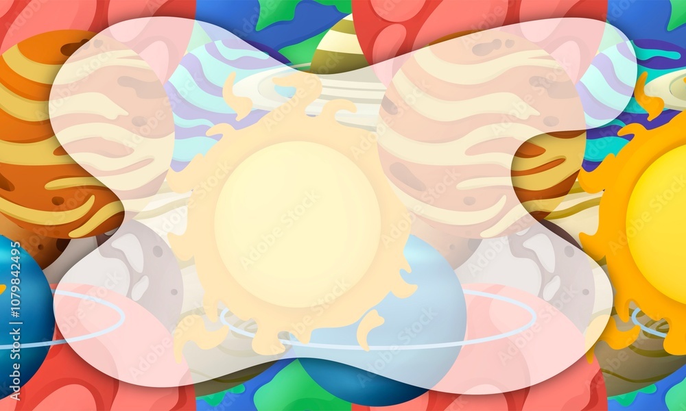 planets background design. presentation and power point design concept with typography space area. solar system, space, astronomy, and education themes planets background design. presentation and power point design concept with typography space area. solar system, space, astronomy, and education themes