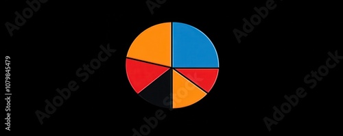 Colorful statistical pie chart showcasing simplified sections for easy data visualization and analysis. Free Download Colorful statistical pie chart showcasing simplified sections for easy data visualization and analysis. - GFXLoad