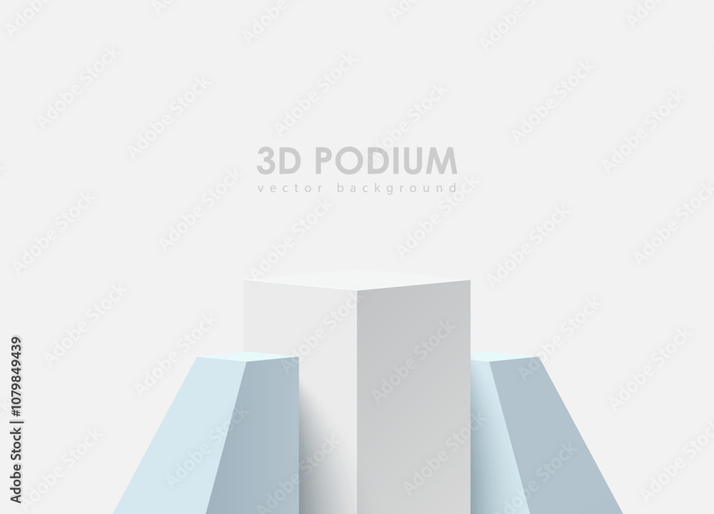3D podium background or columns for product demonstration. Step, winner's platform, pedestal 3D podium background or columns for product demonstration. Step, winner's platform, pedestal