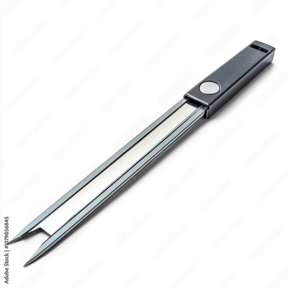 Modern paper cutter with a sharp blade. isolated on transparent background Modern paper cutter with a sharp blade. isolated on transparent background
