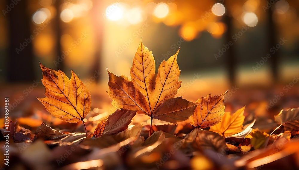 closeup of autumn leaves on the ground closeup of autumn leaves on the ground