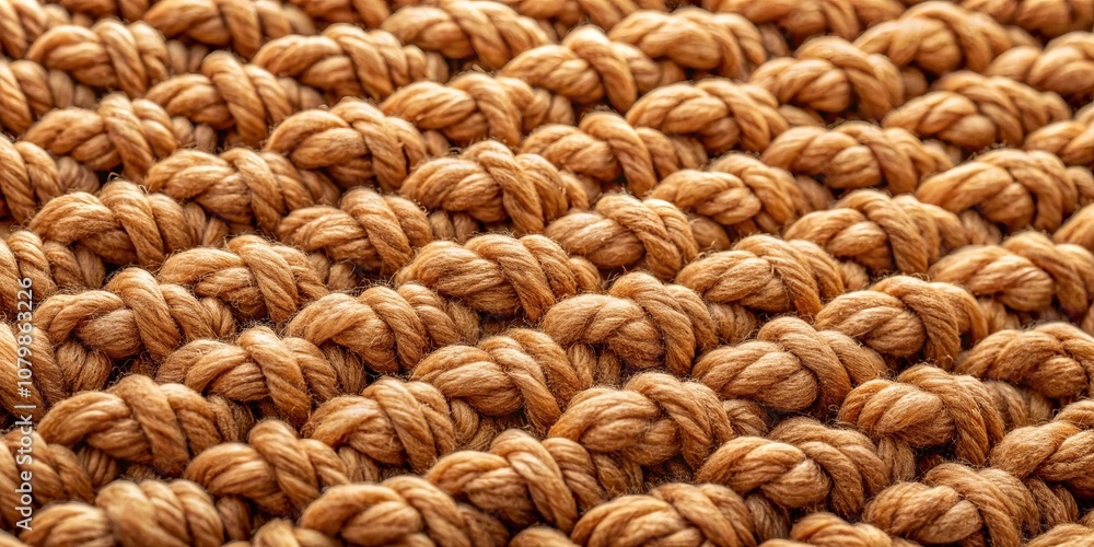 A Detailed Close-Up of a Brown Woven Fabric, Emphasizing the Intertwined Threads, Creating a Textural Masterpiece A Detailed Close-Up of a Brown Woven Fabric, Emphasizing the Intertwined Threads, Creating a Textural Masterpiece