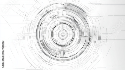 Intricate Digital Vault Vector Illustration