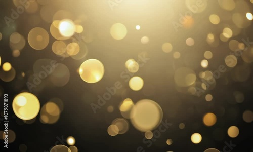 Shimmering Gold Bokeh Lights Creating a Magical Atmosphere for Backgrounds and Designs, Perfect for Celebrations, Parties, and Festive Events, Illuminating Spaces with Radiance