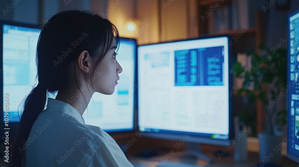 Digital symptom checker program in Japan, users checking health symptoms online, modern and supportive. Digital symptom checker program in Japan, users checking health symptoms online, modern and supportive.