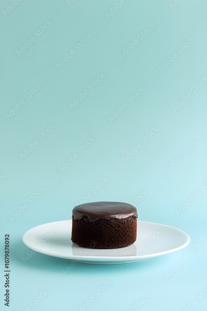 Elegant Chocolate Delicacy: A Sweet Symphony on Blue Elegant Chocolate Delicacy: A Sweet Symphony on Blue