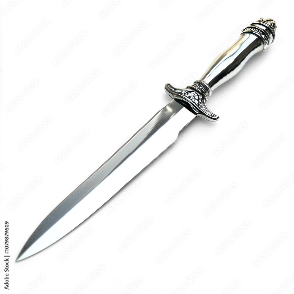 Elegant letter opener with a sharp blade. isolated on transparent background Elegant letter opener with a sharp blade. isolated on transparent background