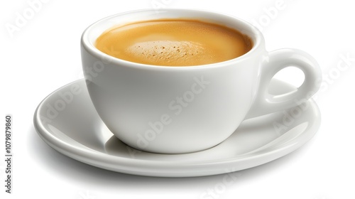 Close-Up Shot of Perfectly Brewed Espresso Cup